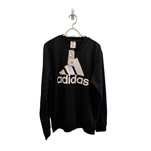 ADIDAS Mens Size MT NEW LONG SLEEVE SWEATER BLACK